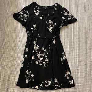 Dynamite Floral Wrap Dress